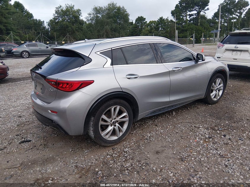 Vin: sjkch5cp0ka007665, lot: 46220596, infiniti qx30 luxe 20194