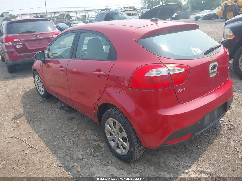 Vin: knadm5a37d6197776, lot: 46220624, kia rio lx 20133