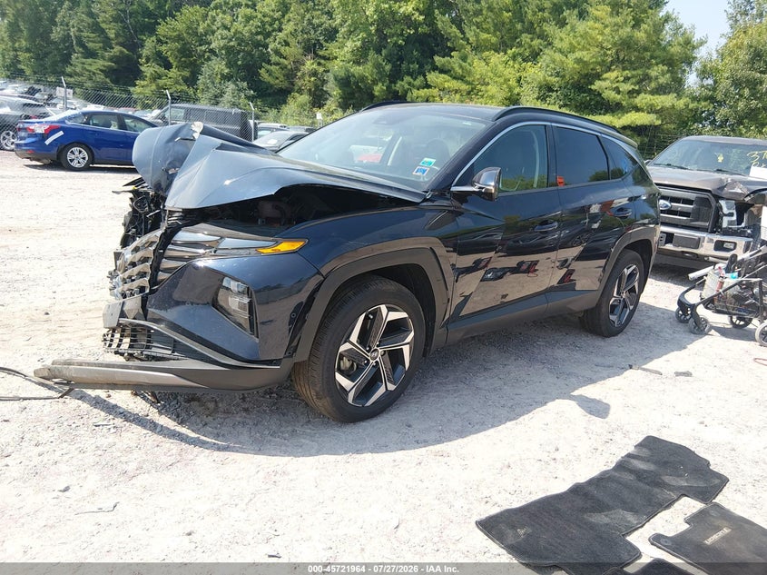 2022 Hyundai Tucson Hybrid Limited, Front End, IAAI, VIN KM8JECA15NU038379 — photo 2