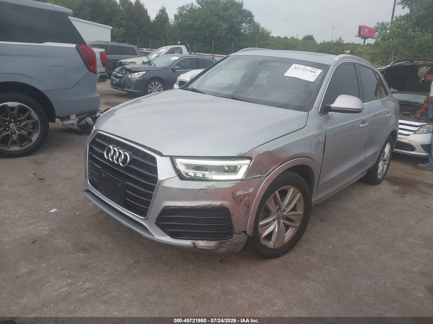 Vin: wa1jccfs2jr022630, lot: 46220662, audi q3 2.0t premium 20182