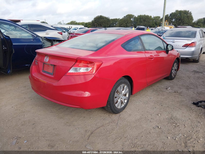 2012 HONDA CIVIC auction photo 4