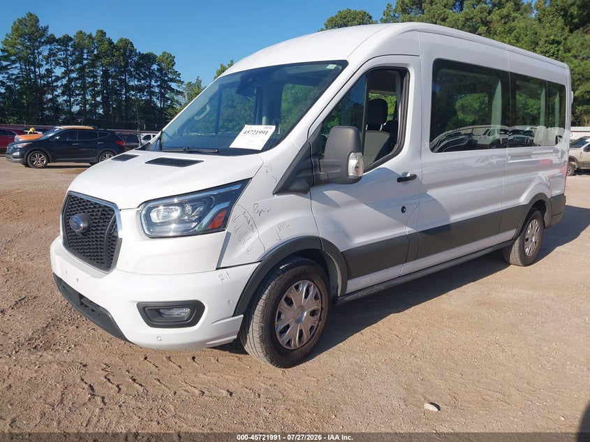Vin: 1fbax2c81pka53242, lot: 46220673, ford transit-350 passenger van xlt 20232