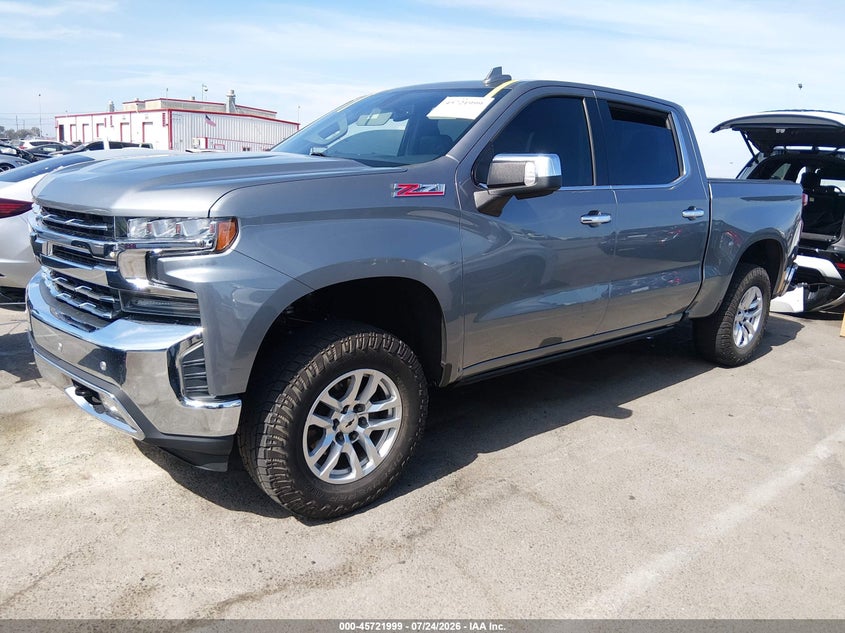 2020 Chevrolet Silverado 1500 4Wd Short Bed Ltz, Угон, IAAI, VIN 3GCUYGEL2LG279134 — фото 2