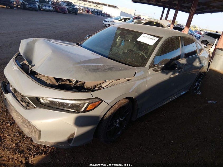 Vin: 2hgfe2f54sh606752, lot: 46220686, honda civic sport 20252