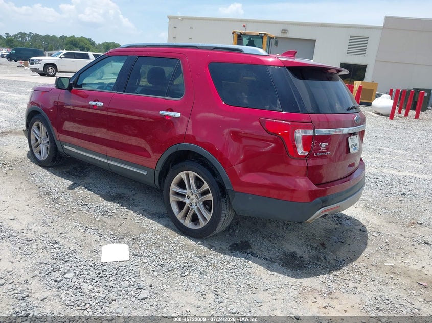 Vin: 1fm5k7f85hgc17726, lot: 46220691, ford explorer limited 20173