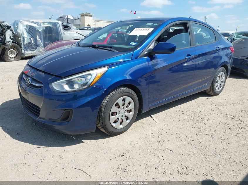 Vin: kmhct4ae3hu317308, lot: 46220714, hyundai accent se 20172