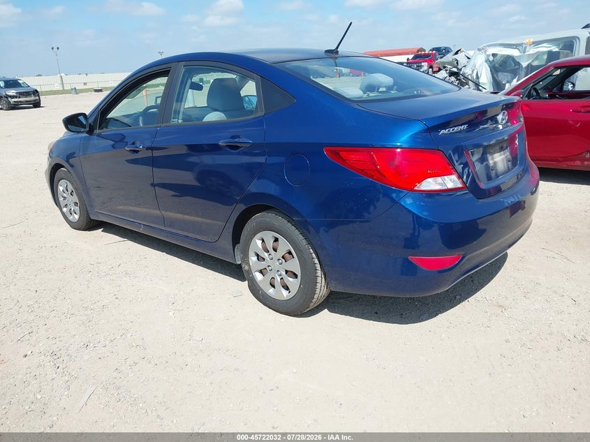 Vin: kmhct4ae3hu317308, lot: 46220714, hyundai accent se 20173