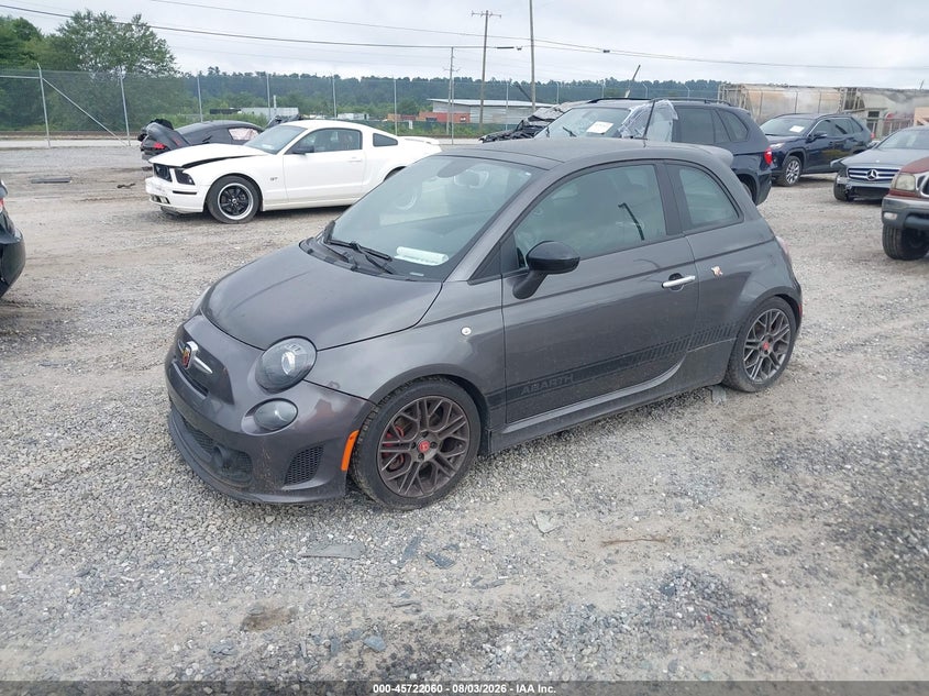 2015 Fiat 500, Normal Wear & Tear, IAAI, VIN 3C3CFFFH1FT501152 — photo 2