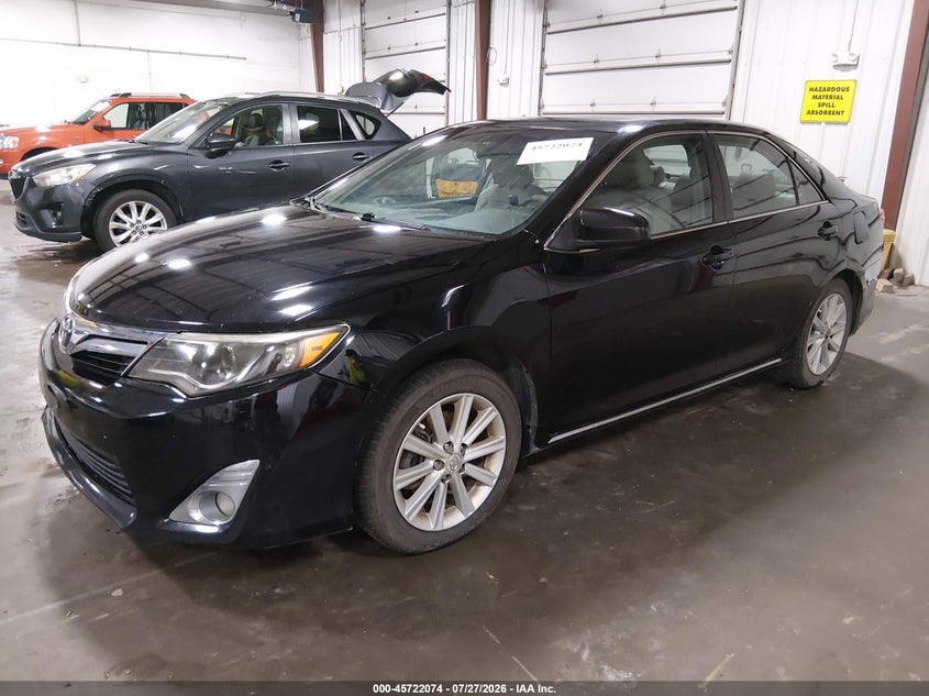 Vin: 4t4bf1fk8cr248260, lot: 46220756, toyota camry xle 20122