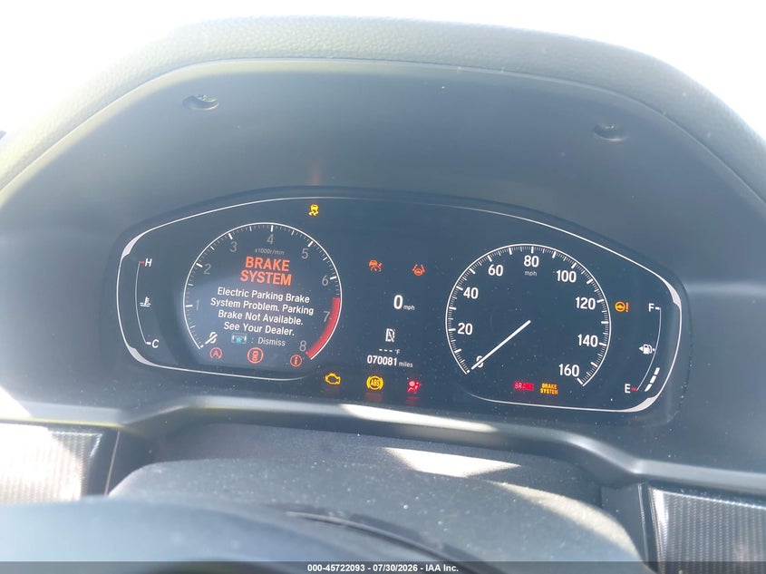 2021 HONDA ACCORD auction photo 7