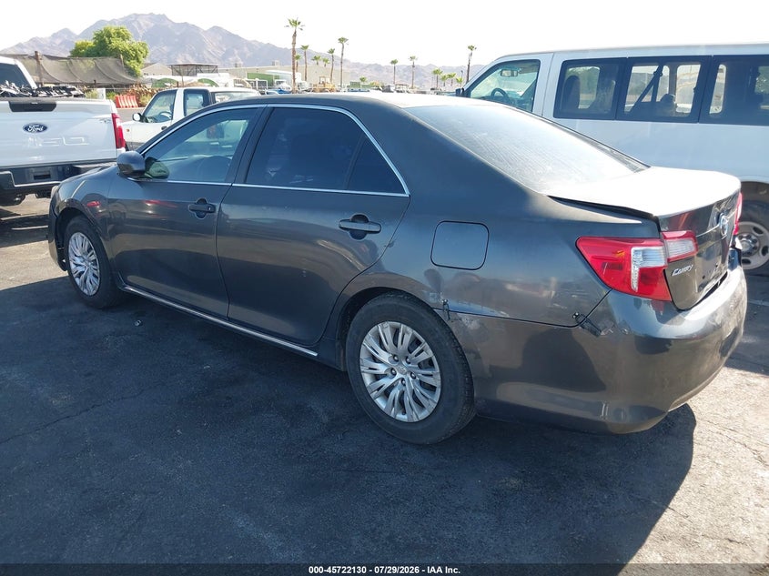 Vin: 4t4bf1fk0cr244185, lot: 46220812, toyota camry le 20123