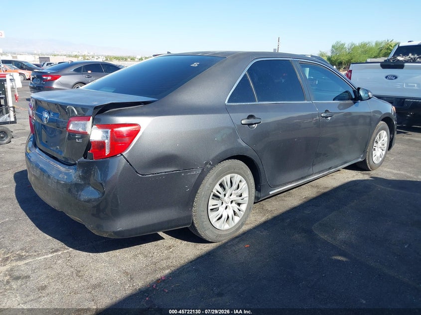 Vin: 4t4bf1fk0cr244185, lot: 46220812, toyota camry le 20124