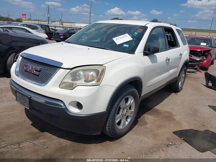 Vin: 1gkkrned6bj243997, lot: 46220834, gmc acadia sl 20112