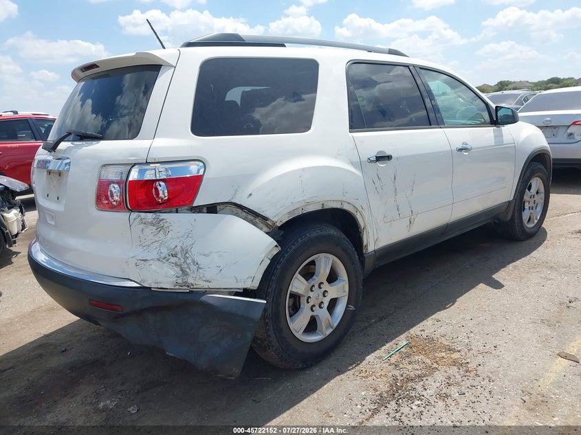 Vin: 1gkkrned6bj243997, lot: 46220834, gmc acadia sl 20114