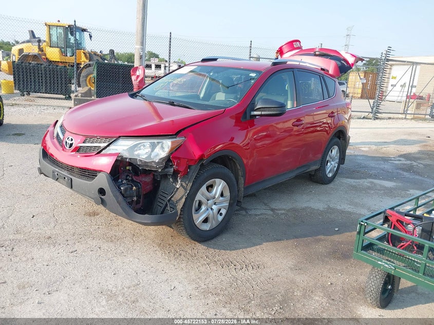 Vin: jtmbfrev3fj047445, lot: 46220835, toyota rav4 le 20152