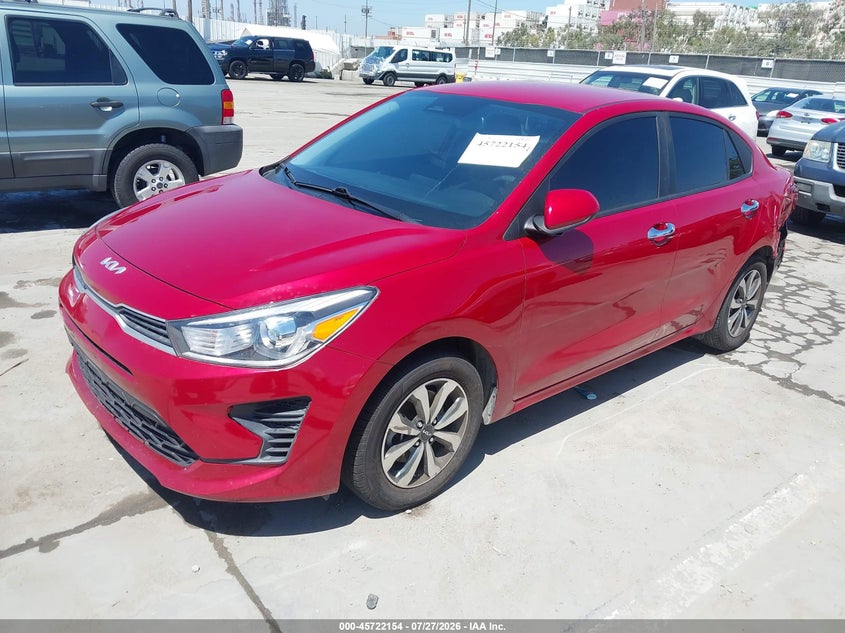 Vin: 3kpa24ad6ne490482, lot: 46220836, kia rio s 20222