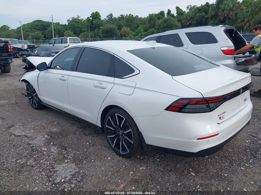Vin: 1hgcy2f83sa059993, lot: 46220837, honda accord hybrid touring 20253