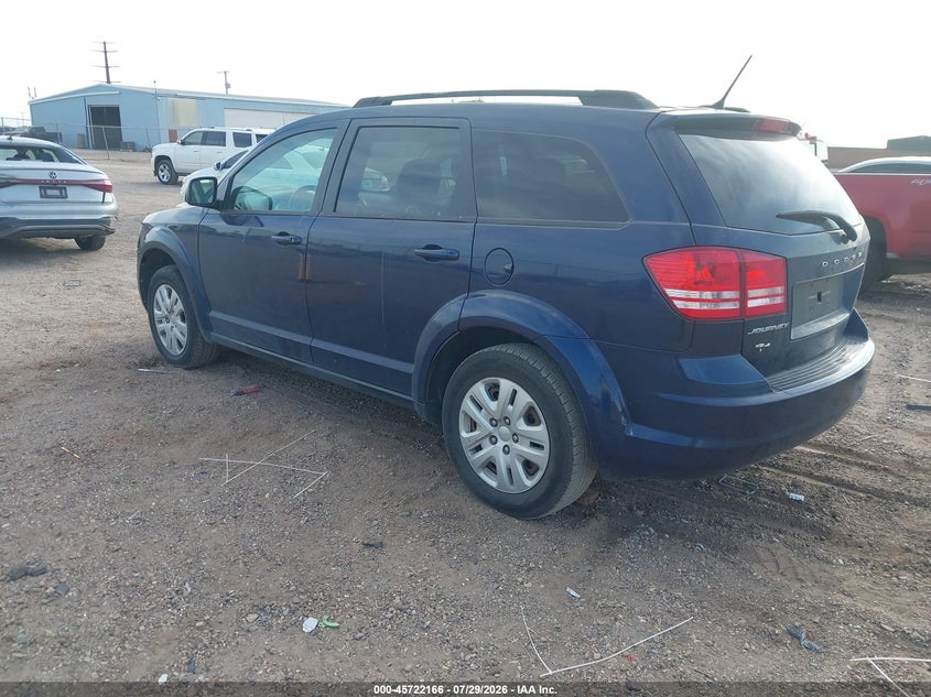 Vin: 3c4pdcabxjt385284, lot: 46220848, dodge journey se 20183