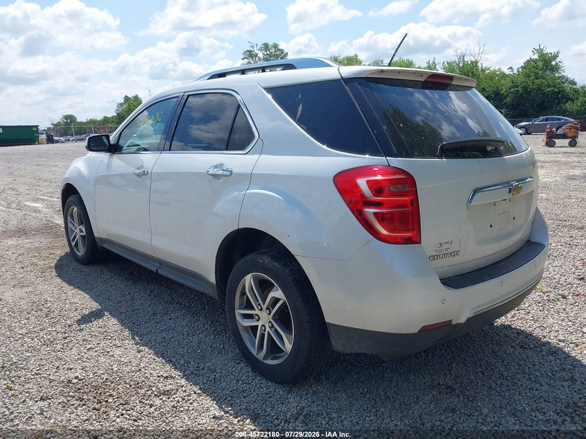 Vin: 2gnaldek1h1515223, lot: 46220862, chevrolet equinox premier 20173