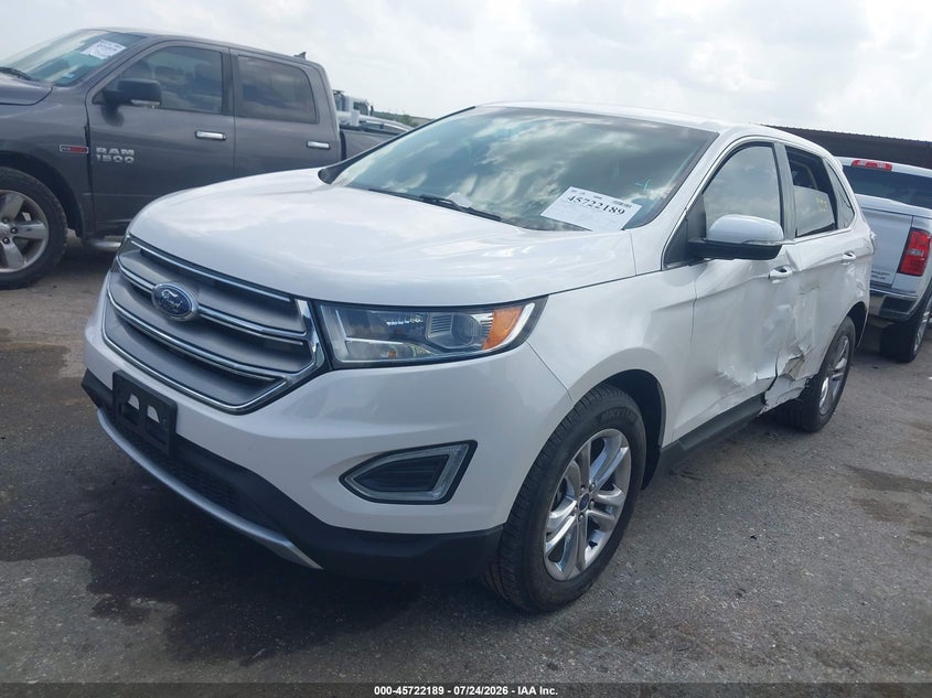 Vin: 2fmtk3j86fbb91438, lot: 46220870, ford edge sel 20152