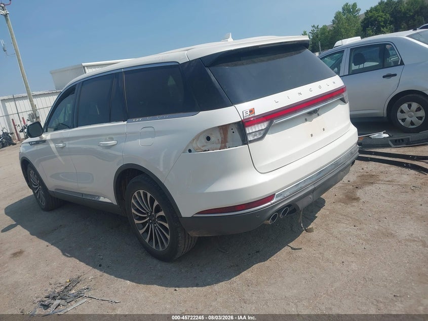 Vin: 5lm5j7xc0lgl13193, lot: 46220927, lincoln aviator reserve 20203
