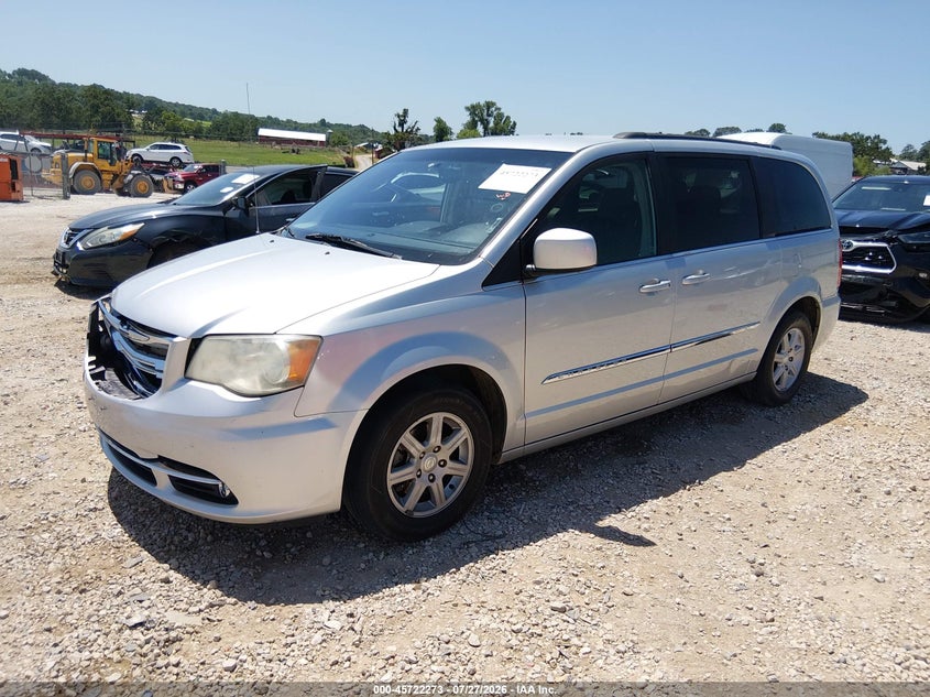 Vin: 2c4rc1bg4cr386320, lot: 46220955, chrysler town & country touring 20122