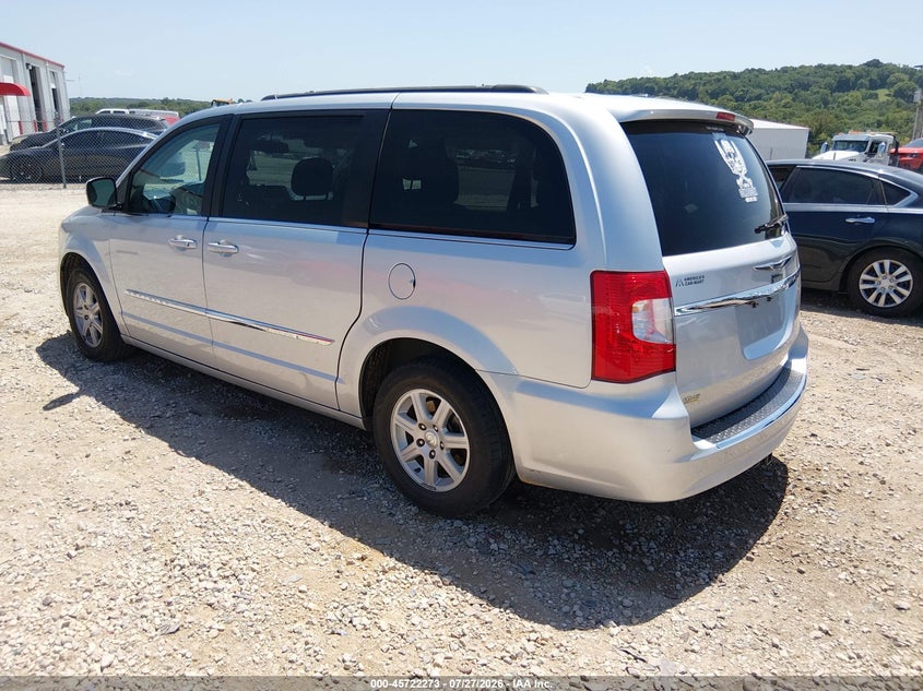 Vin: 2c4rc1bg4cr386320, lot: 46220955, chrysler town & country touring 20123