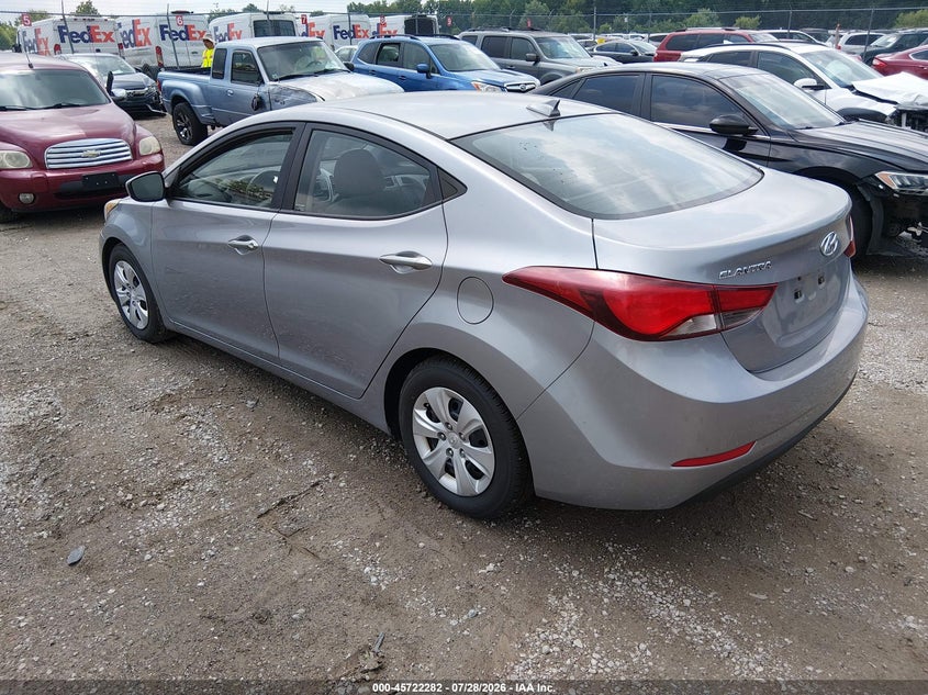 Vin: 5npdh4ae1gh713739, lot: 46220964, hyundai elantra se 20163