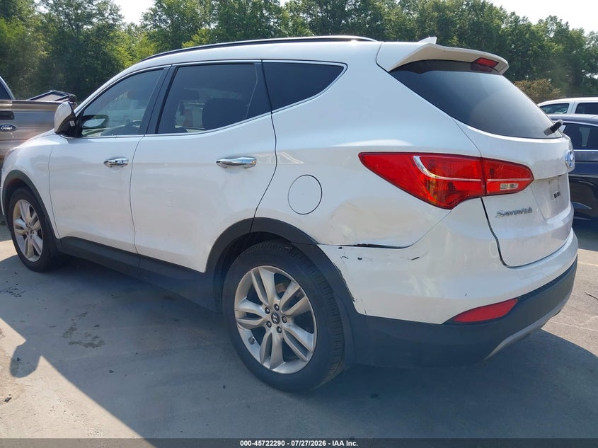 Vin: 5xyzu3la6dg117258, lot: 46220972, hyundai santa fe sport 2.0t 20133