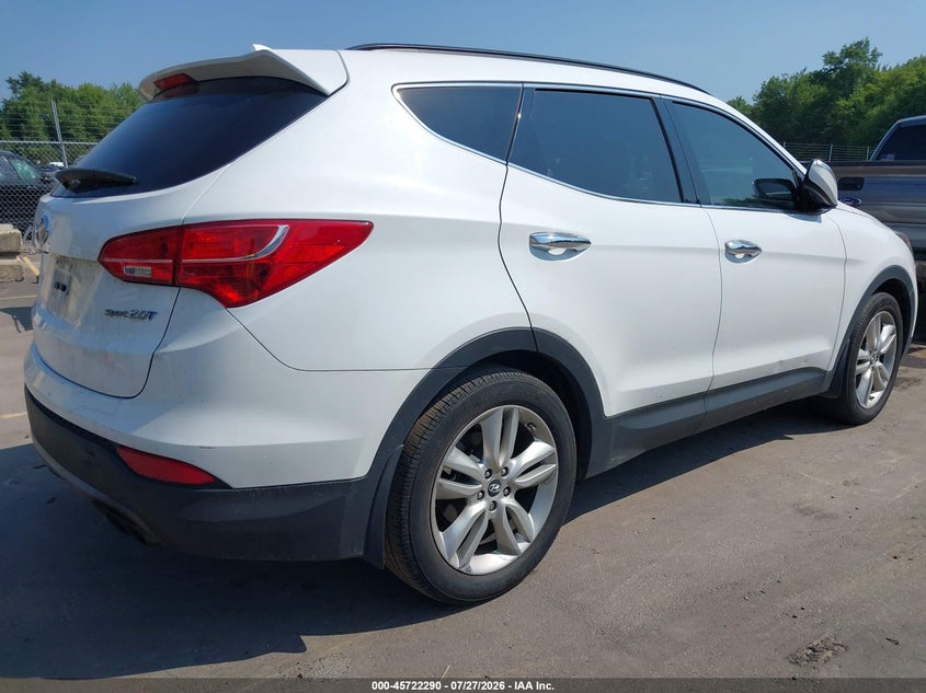Vin: 5xyzu3la6dg117258, lot: 46220972, hyundai santa fe sport 2.0t 20134