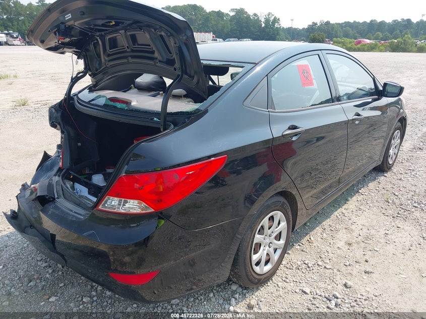 Vin: kmhct4ae2du565625, lot: 46221008, hyundai accent gls 20134