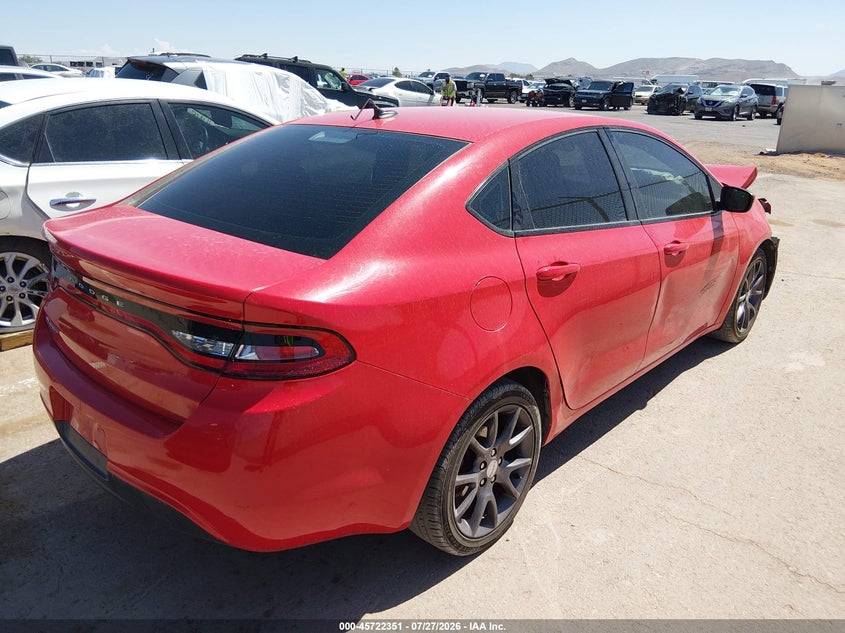 Vin: 1c3cdfaa8gd750605, lot: 46221033, dodge dart se 20164
