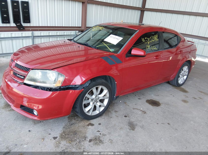 Vin: 1c3cdzbg5cn151363, lot: 46221074, dodge avenger r/t 20122