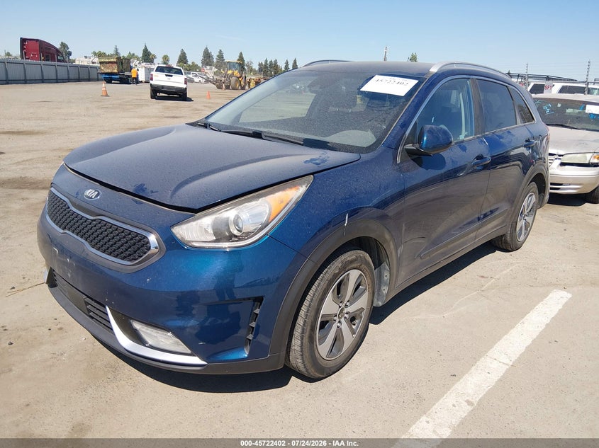 Vin: kndcb3lc6j5200755, lot: 46221084, kia niro lx 20182