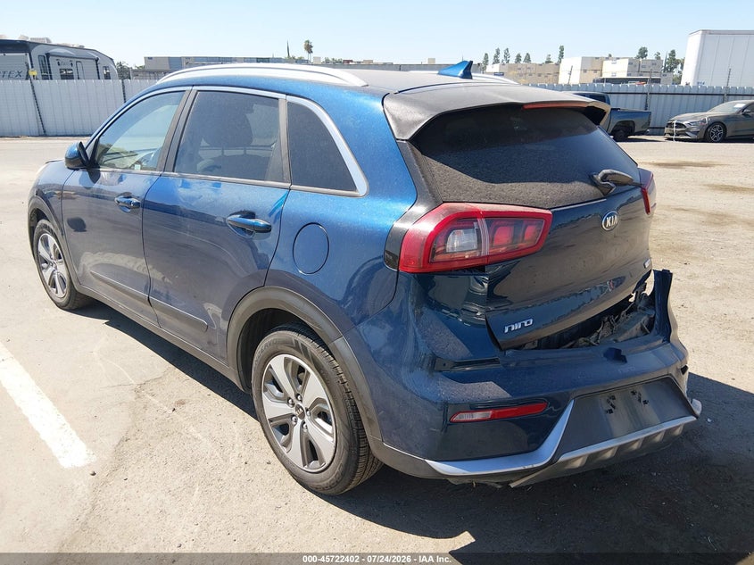 Vin: kndcb3lc6j5200755, lot: 46221084, kia niro lx 20183