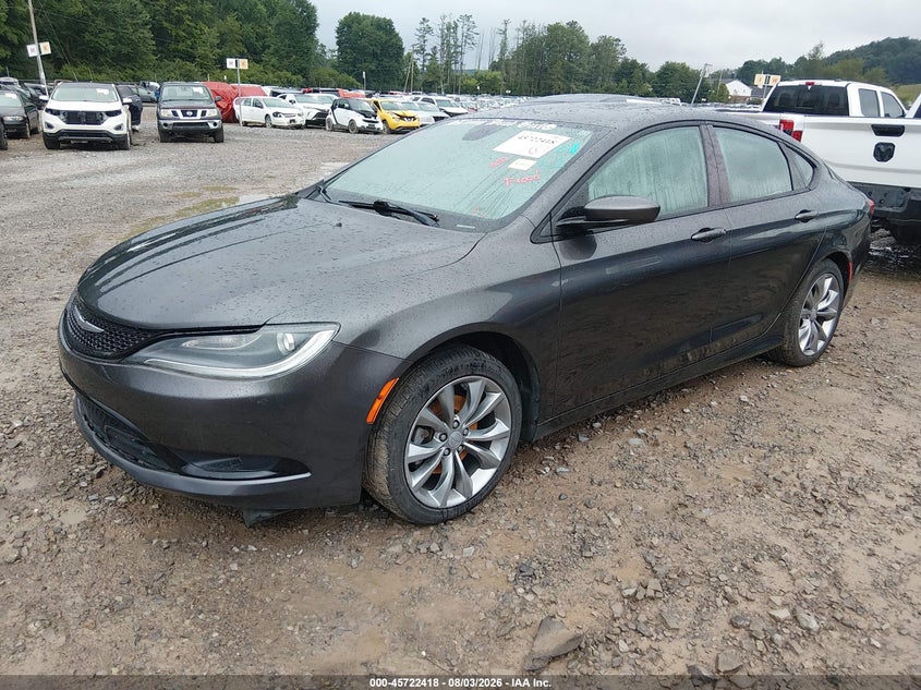 Vin: 1c3cccbb3fn568277, lot: 46221100, chrysler 200 s 20152