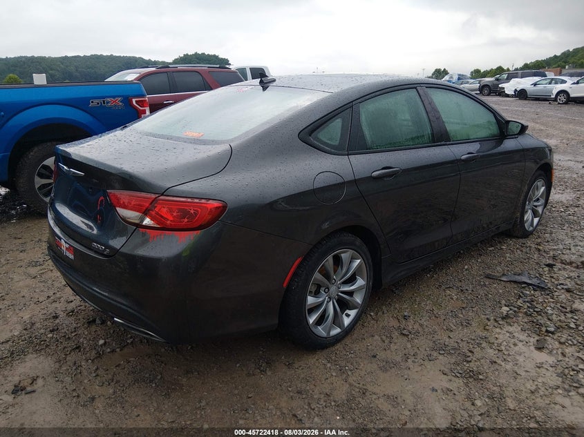 Vin: 1c3cccbb3fn568277, lot: 46221100, chrysler 200 s 20154
