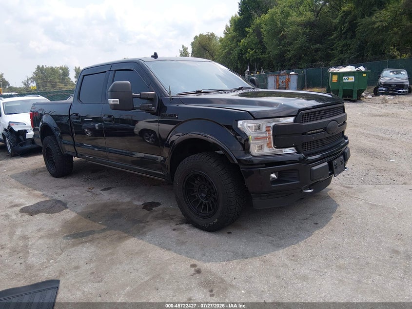Vin: 1ftfw1e14jfd51475, lot: 46221109, ford f-150 platinum 20181