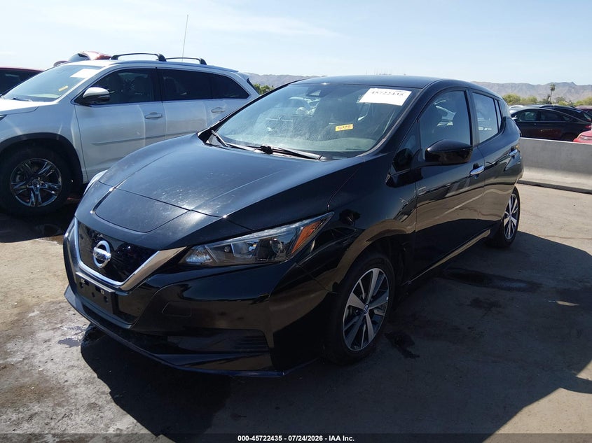 2022 Nissan Leaf, Left Rear, IAAI, VIN 1N4BZ1BV8NC555061 — photo 2