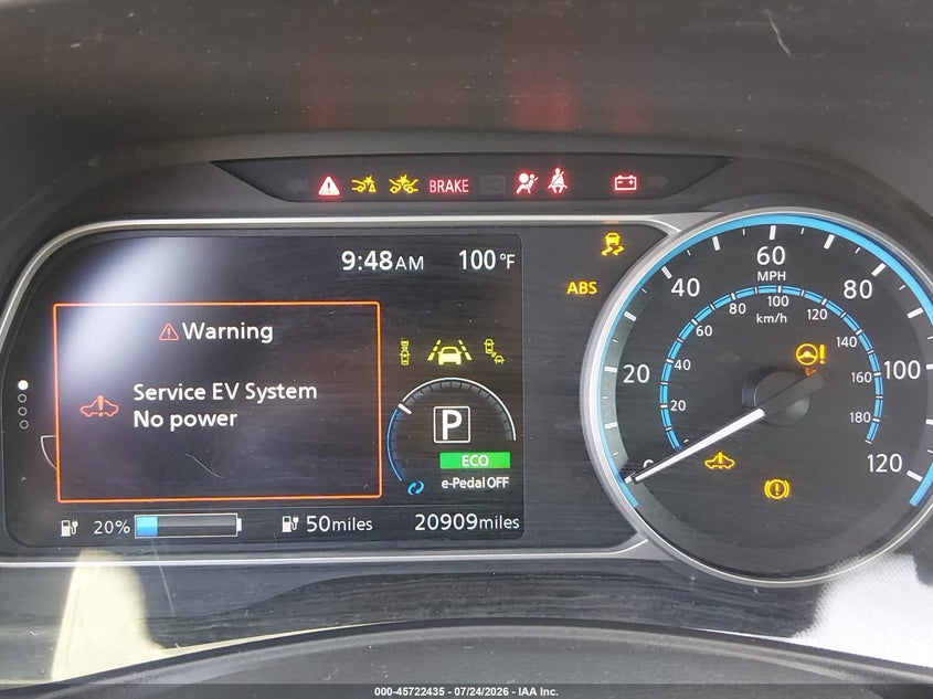NISSAN LEAF 2022 VIN 1N4BZ1BV8NC555061