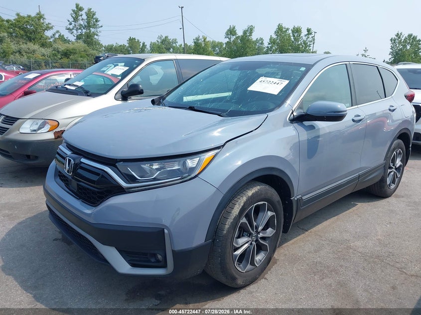 Vin: 2hkrw2h85nh657205, lot: 46221129, honda cr-v awd ex-l 20222