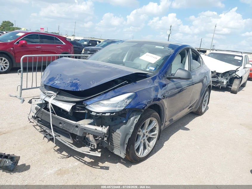 Vin: 5yjygdee7mf069270, lot: 46221130, tesla model y long range dual motor all-wheel drive 20212