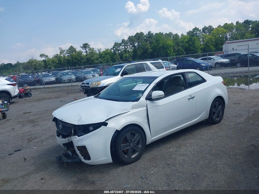 Vin: knafu6a20b5370918, lot: 46221139, kia forte koup ex 20112