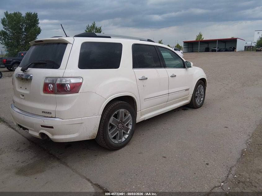 Vin: 1gkkvted3bj237560, lot: 46221143, gmc acadia denali 20114