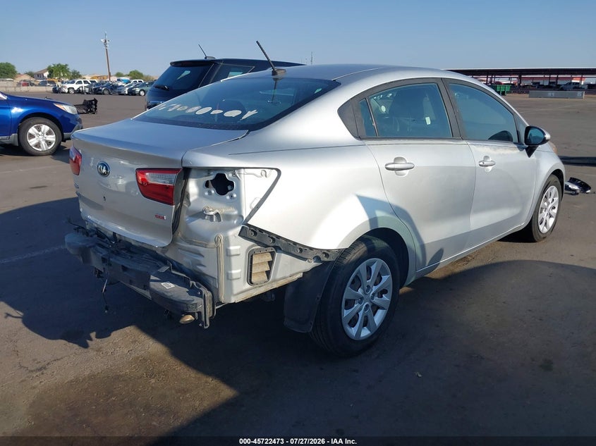 Vin: knadm4a37g6667349, lot: 46221155, kia rio lx 20164