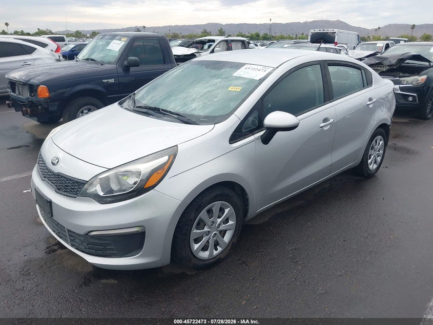 Vin: knadm4a37g6667349, lot: 46221155, kia rio lx 20162