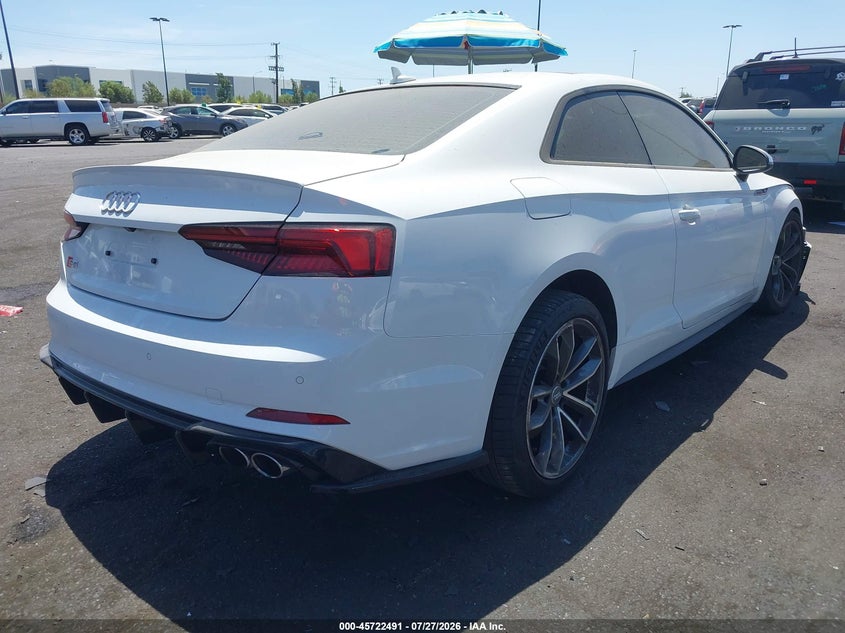 Vin: waup4af57ja021528, lot: 46221173, audi s5 3.0t premium plus 20184