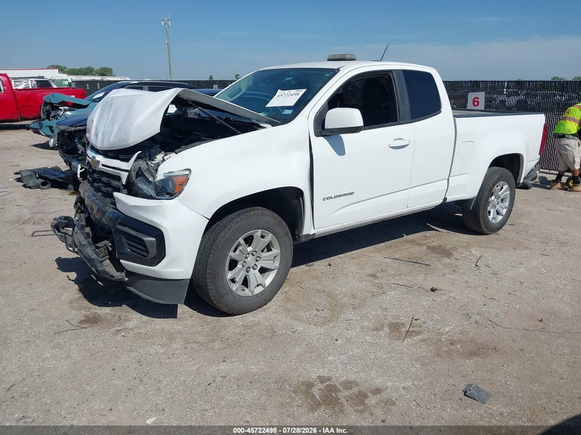 Vin: 1gchscea5m1223943, lot: 46221180, chevrolet colorado 2wd  long box lt 20212