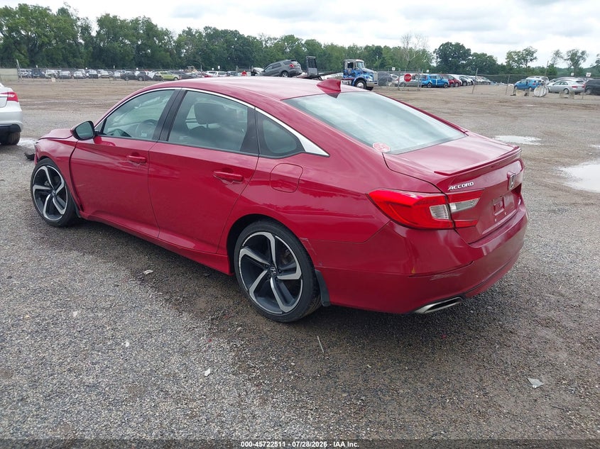 Vin: 1hgcv1f35ka164512, lot: 46221193, honda accord sport 20193