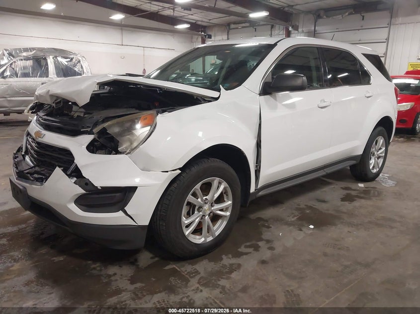 Vin: 2gnfleek6h6212565, lot: 46221200, chevrolet equinox ls 20172